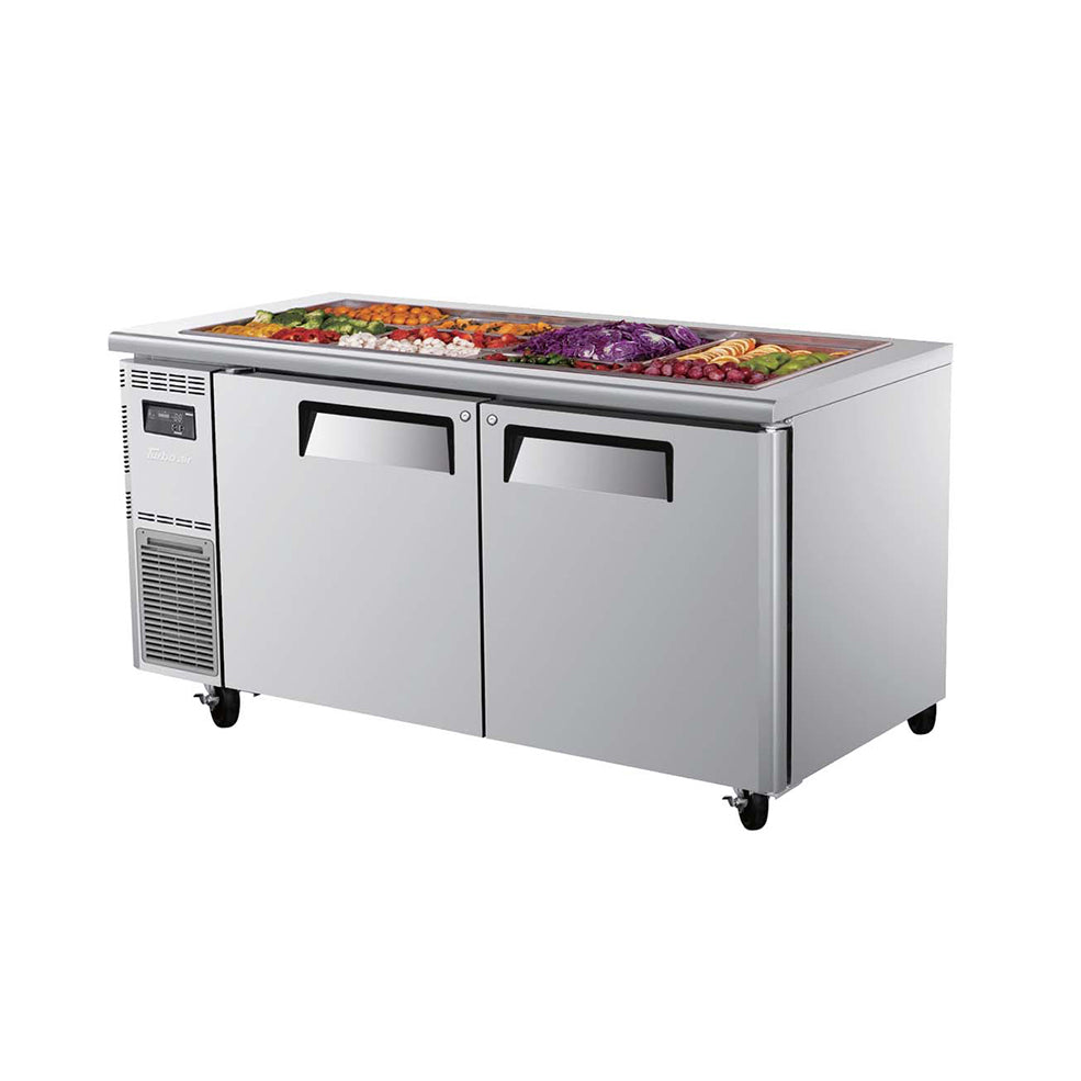 Turbo Air 2 Door Salad Prep Table (Buffet) Refrigerator W1500 x D700 x H855mm: KSR15-2(HC)