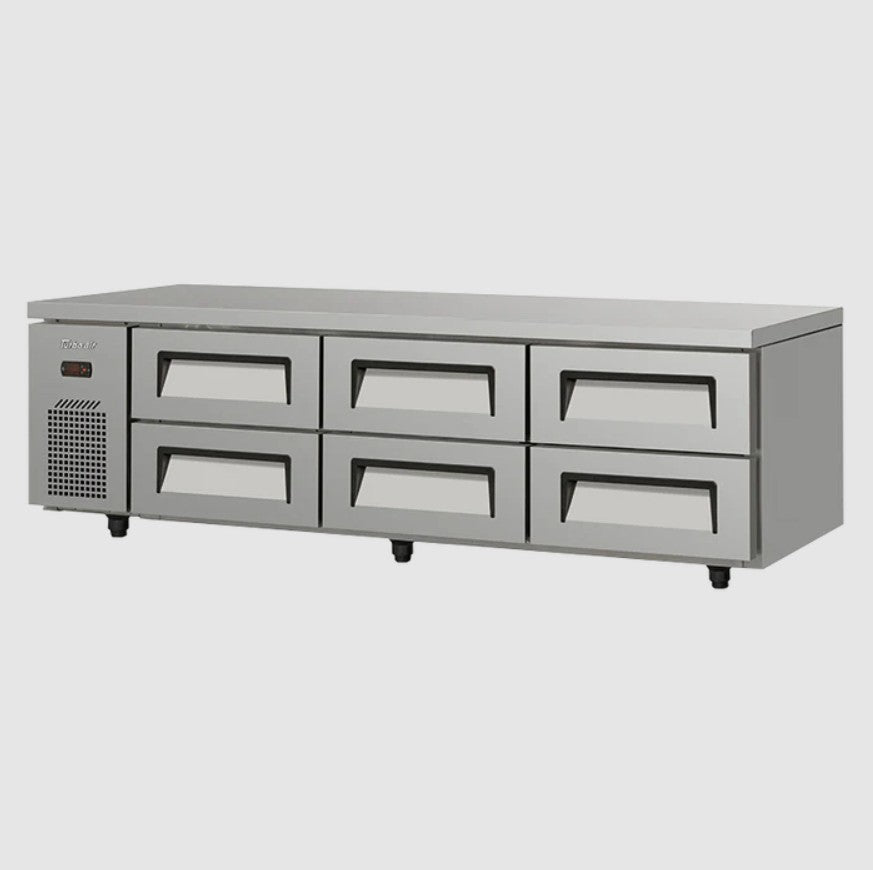 Turbo Air 6 Drawer Chef Base Refrigerator W1800 x D700 x H585mm: TCB18-6 (HC)