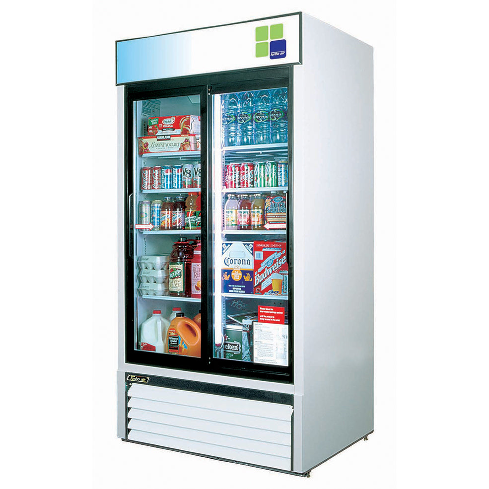 Turbo Air 2 Sliding Glass Door Display Refrigerator W1052 x D762 x H2010mm: FRS-1000R