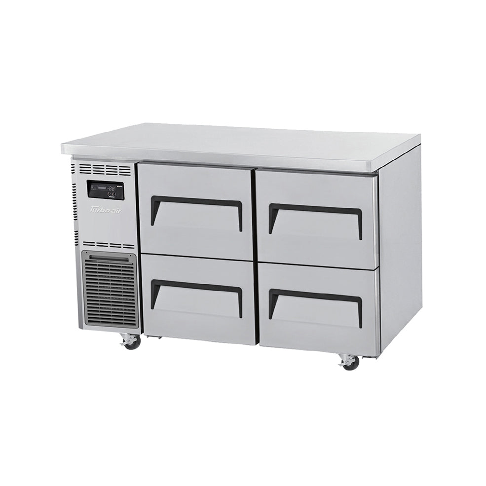 Turbo Air Undercounter 4 Drawer Refrigerator W1200 x D700 x H850mm: KUR12-2D-4(HC)