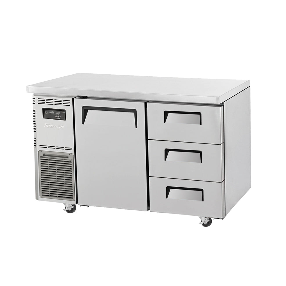 Turbo Air Undercounter 1 Door 3 Drawer Refrigerator W1200 x D700 x H850mm: KUR12-3D-3(HC)