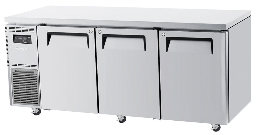 Turbo Air Undercounter 3 Door Refrigerator W1800 x D700 x H850mm: KUR18-3(HC)