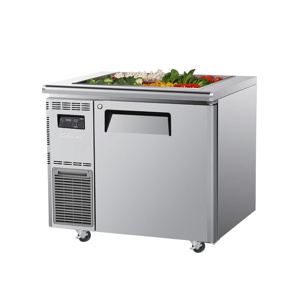 Turbo Air 1 Door Salad Prep Table (Buffet) Refrigerator W900 x D700 x H855mm: KSR9-1(HC)