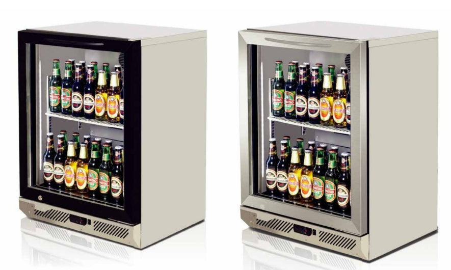 Turbo Air 1 Glass Door Back Bar Refrigerator W660 x D550 x H800mm: TB6-8H-SWS / TB6-8H-SWB